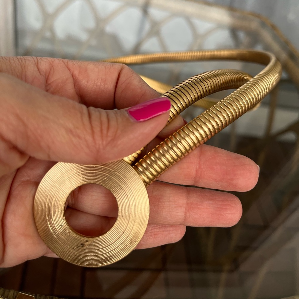 Zara Gold Stretch Belt